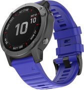 Let op type!! Voor Garmin Fenix 6X 26mm Siliconen Smart Watch Vervanging strap Polsbandje (Sapphire Blue)