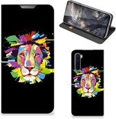 Book Case OnePlus Nord Smart Cover Lion Color