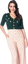 Dancing Days Cardigan -L- 20S DECO Groen