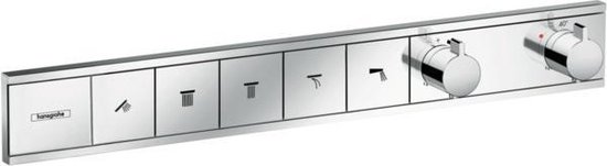 Foto: Hansgrohe rainselect afbouwdeel voor inbouw douchekraan thermostatisch voor 5 functies 66 9x90cm chroom