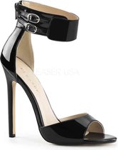 Pleaser - SEXY-19 Sandaal met enkelband - US 9 - 39 Shoes - Zwart