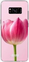 Samsung Galaxy S8 Plus Hoesje Transparant TPU Case - Pink Tulip #ffffff