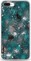 Casetastic Apple iPhone 7 Plus / iPhone 8 Plus Hoesje - Softcover Hoesje met Design - Paint Splatter Dark Green Print