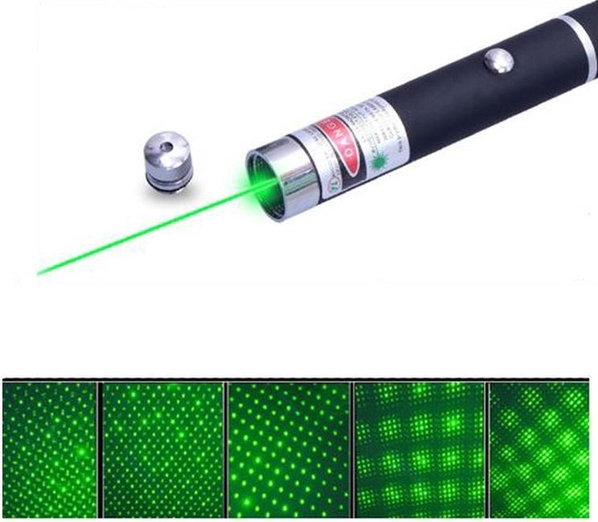TR Deals ® Groene Laserpen met 5 in 1 patroontjes | Laserpointer |  Presenter |... | bol.com