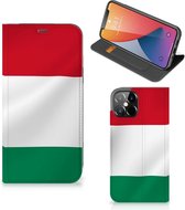 Bookcase iPhone 12 Pro Max Telefoonhoesje met Pasjeshouder Hongaarse Vlag