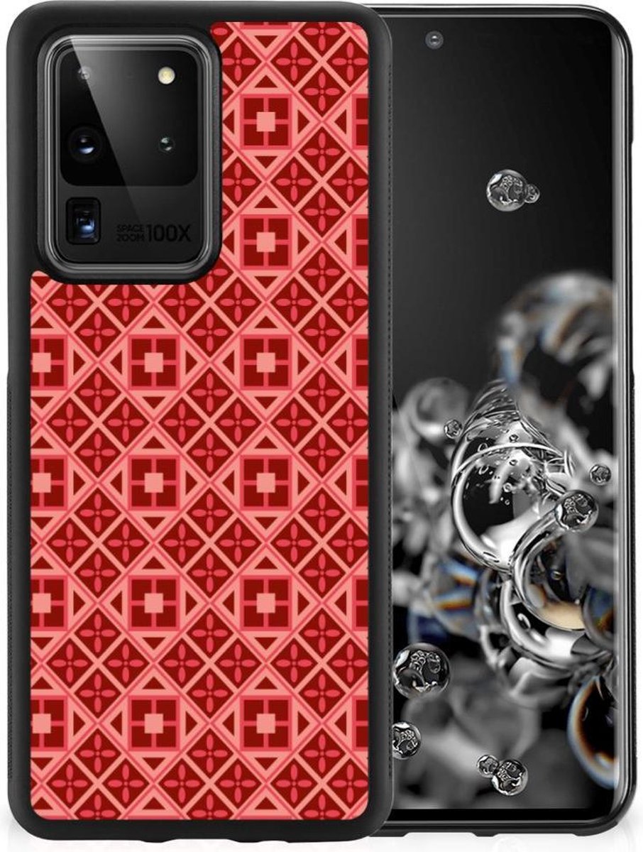 Samsung Galaxy S20 Ultra Bumper Case Batik Rood