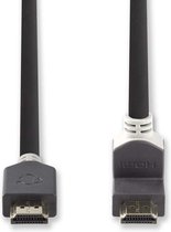 Nedis CVBP34200AT20 High Speed Hdmi-kabel Met Ethernet Hdmi-connector - Hdmi-connector 90° Haaks 2,0 M Antraciet