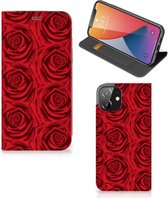 Mobiel Bookcase Geschikt voor iPhone 12 | Geschikt voor iPhone 12 Pro Smart Cover Red Roses