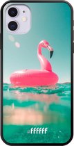 iPhone 11 Hoesje TPU Case - Flamingo Floaty #ffffff