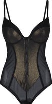 FUEL FOR PASSION JAZZ Black/gold Push Up Body 70D