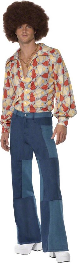 Ik was mijn kleren bijnaam natuurpark SMIFFY'S - Jaren 70 retro dans disco outfit voor heren - XL | bol.com