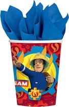 Fireman Sam Cups Décoration Carton 266ml 8 pcs