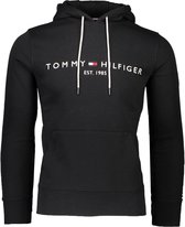 Tommy Hilfiger Hoodie - Zwart - Heren - Maat L - Trui - Winter - Herfst - Sweater met capuchon