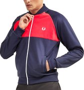 Fred Perry - Colour Block Track Jacket - Trainingsjack Fred Perry - S - Rood