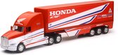 New-Ray Honda HRC Factory Racing Motocross Vrachtwagen Truck Rood 1/32 Schaalmodel