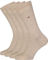 Tommy Hilfiger Classic Socks (2-pack) - herensokken katoen - beige - Maat: 43-46