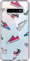 HappyCase Galaxy S10 Plus Flexibel TPU Hoesje Sneaker Print