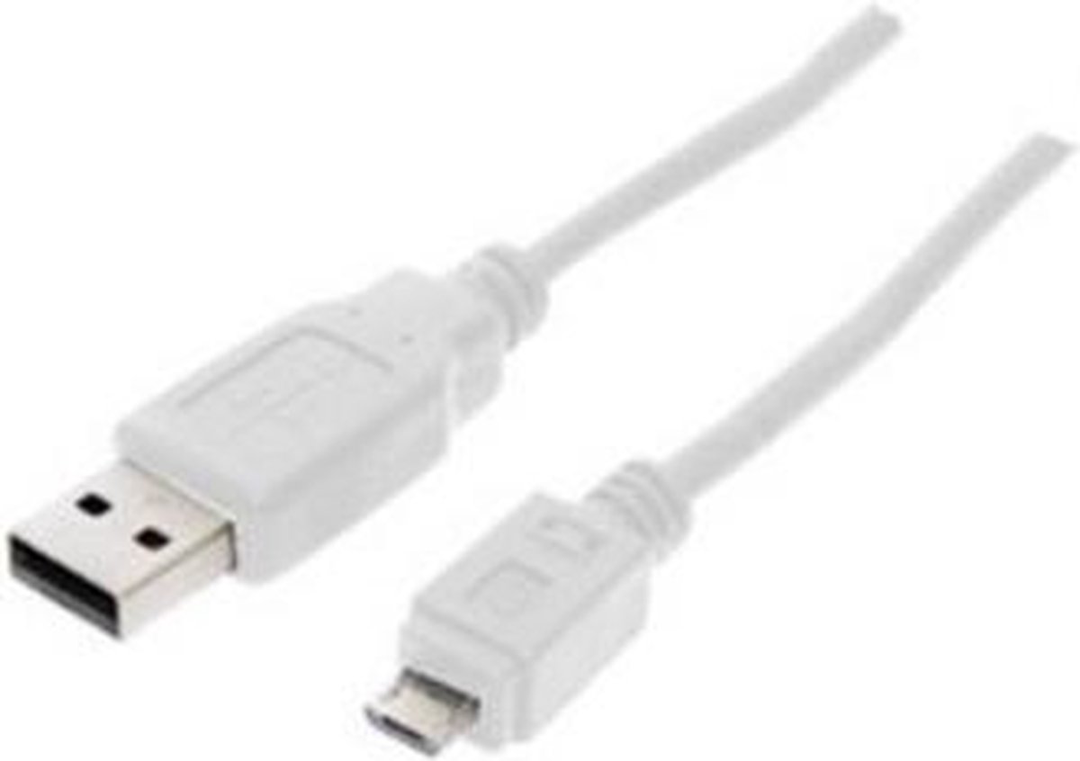 shiverpeaks BS77181-W USB-kabel USB 2.0 1 m USB A Micro-USB B Wit