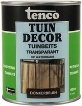 Tenco tuindecor beits transparant donkerbruin - 1 liter
