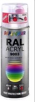 Dupli-Color acryllak hoogglans RAL 9003 signaalwit - 400 ml.