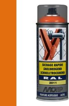 Motip industrial acryllak hoogglans RAL 2011 diep oranje - 400 ml