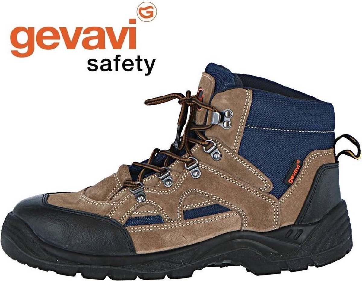 Gevavi - Worker hoge veiligheidsschoen S1P bruin