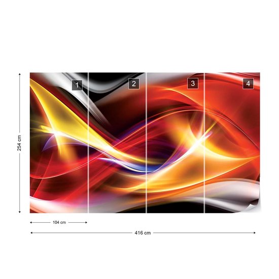 Papier peint Art abstrait | XXXL - 416 cm x 254 cm | Polaire 130g / m2