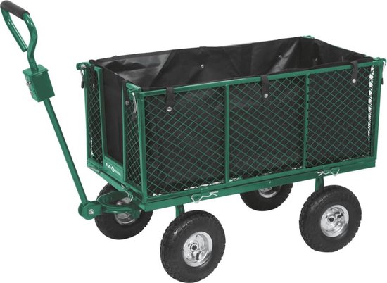 FLO - Tuinwagen - 200L - 300KG - Stalen Frame - PVC Bak van Merkloos — afbeelding 3