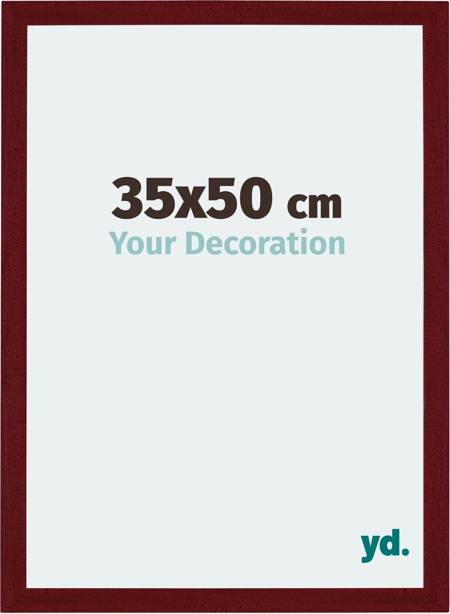 yd. Your Decoration - Fotolijst 35x50 cm - MDF - Wijnrood Geveegd - Mura