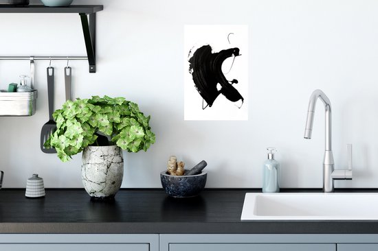 Stickers muraux - Film autocollant - Zwart - Peinture - Design - 20x30 cm - Film adhésif - Stickers muraux chambre d'enfant - Papier peint autocollant - Papier peint autocollant - Film autocollant