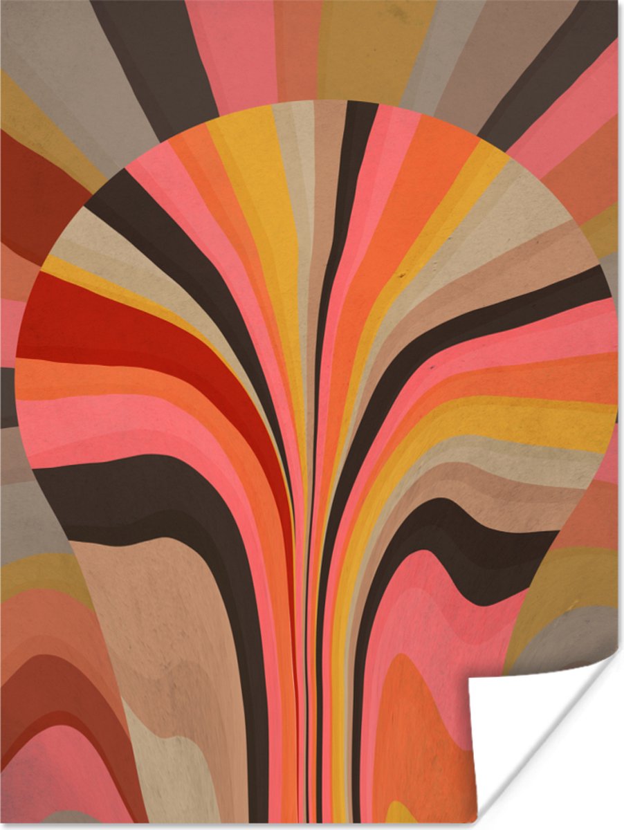 Poster Abstract -Kunst - Vormen - 30x40 cm