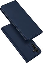 Dux Ducis - Geschikt voor Samsung Galaxy A14 5G - Slim bookcase hoesje - Donkerblauw