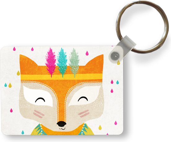 Handgemaakte sleutelhanger van glas nieuw