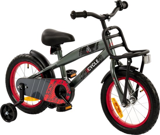2Cycle Track Kinderfiets - 14 inch - Grijs - Jongensfiets | bol.com