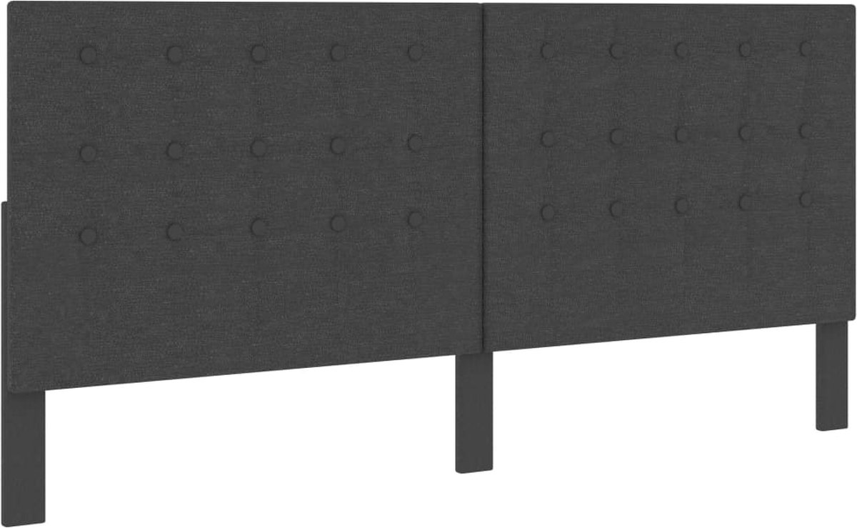 vidaXL-Hoofdbord-200x200-cm-getuft-stof-donkergrijs