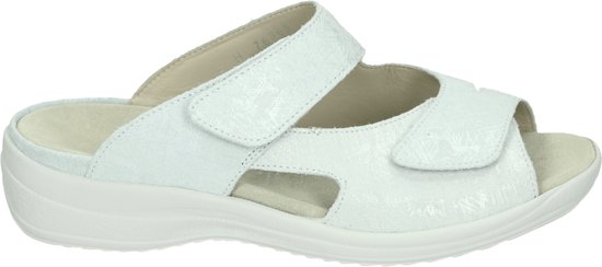 Strober HANNA 74003H - Dames slippers - Kleur: Wit/beige - Maat: 38.5