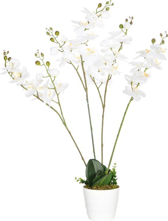 HOMCOM Künstliche Pflanze mit Pflanzentopf 830-689V00