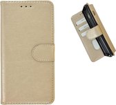 Pearlycase Hoes Wallet Book Case Goud voor Samsung Galaxy M40