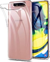 Pearlycase Transparant TPU Siliconen case hoesje Geschikt voor Samsung Galaxy A90