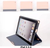 Apple iPad 2-3-4 Roze Smart Case - Book Case Tablethoes- 8719273107348