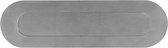 GPF9835.09 RVS mat geborsteld briefplaat ovaal 350x100x2,5mm met rechthoekige verende vlakke binnenklep