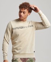 SUPERDRY Vintage Corp Logo Sweatshirt Heren - Pelican Beige - XXL