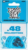 Ernie Ball Plectrum - Everlast - Blauw 0.46mm - 6 stuks