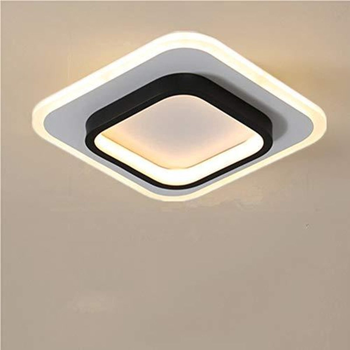 Osairous LED-plafondlamp Moderne 42W 4700LM, Vierkante plafondlamp LED