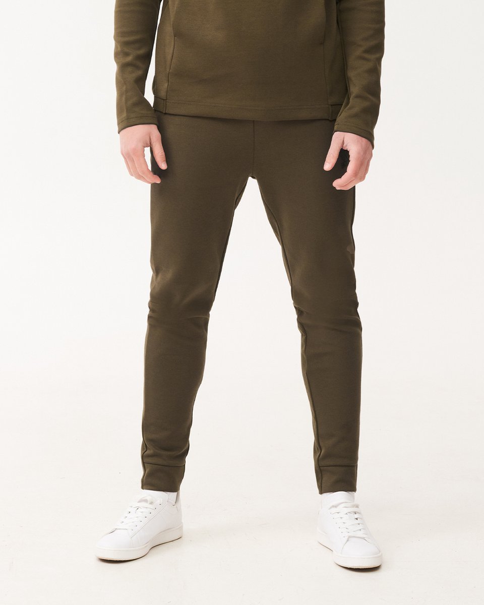 Robey Off Pitch Cotton Trainingsbroek Heren - Olijf | Maat: S