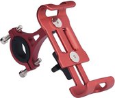 DrPhone Fiets/Motor houder U Series - Aluminium - Verstelbare Mobiele Smartphone Telefoonhouder -360 graden draaibaar - Rood