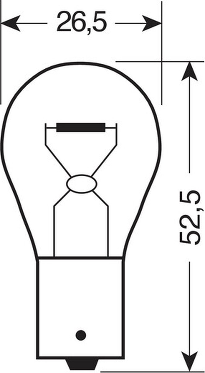 Enkel filament lamp 12V 21W BAU15s