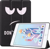 Case2go - Tablet Hoes geschikt voor de Apple iPad Mini (2019) - Tri-Fold Book Case - Don't Touch Me