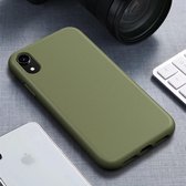 Starry Series Shockproof Straw Materiaal + TPU beschermhoes voor iPhone XR (donkergroen)