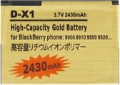 2430 mAh D-X1 hoge capaciteit Golden Edition zakelijke batterij voor BlackBerry 8900/8910/9500/9520